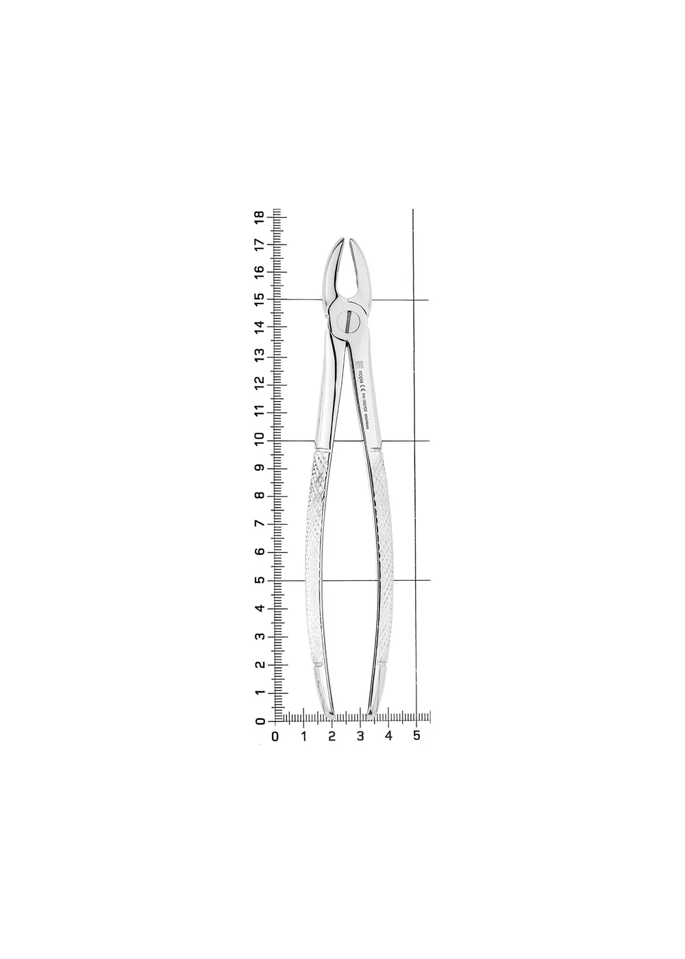 Nopa Instruments PA 002/00 - щипцы извлекающие для резцов/клыков верхней челюсти №2