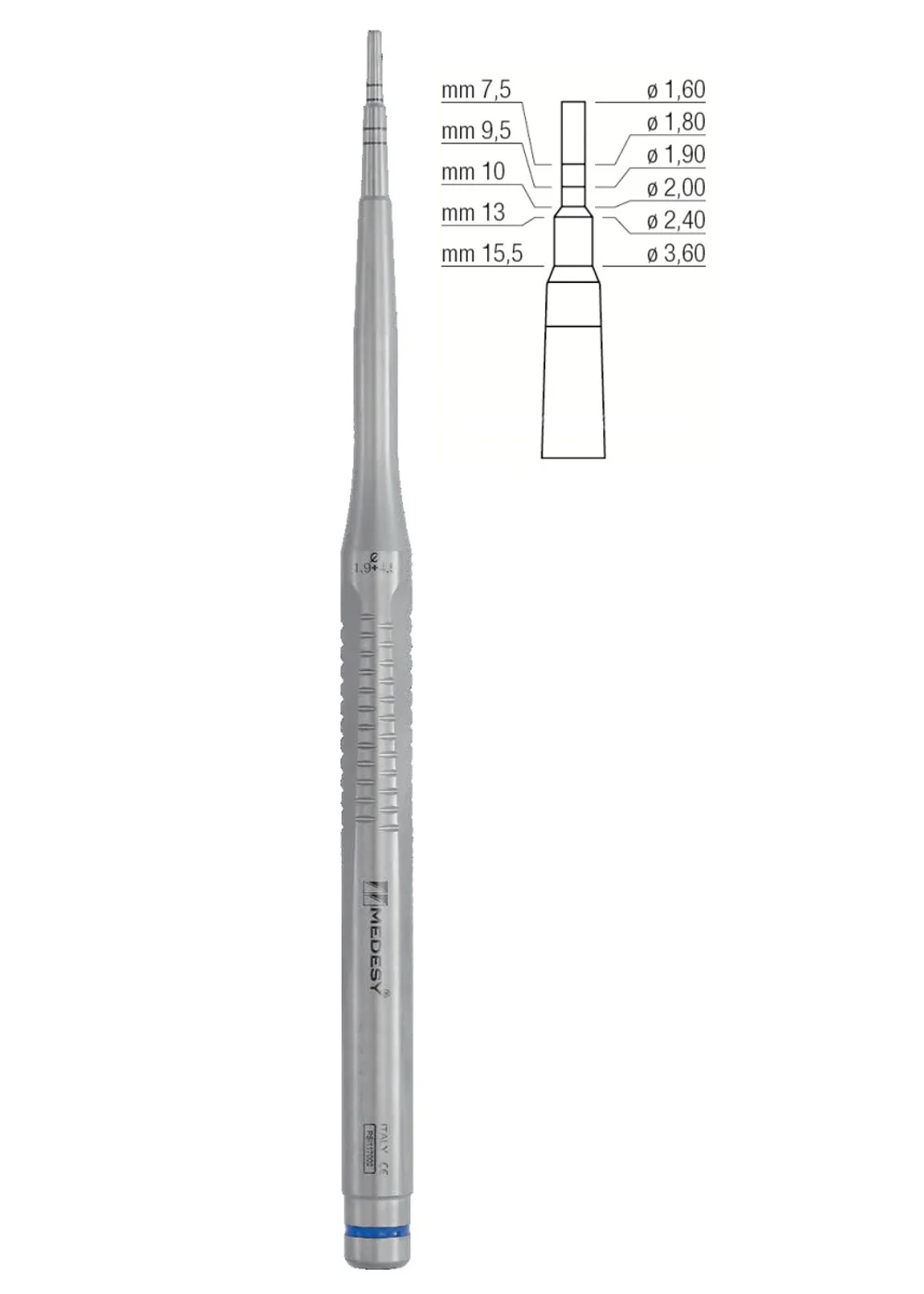 Остеотом Medesy 1.6-3.6 мм