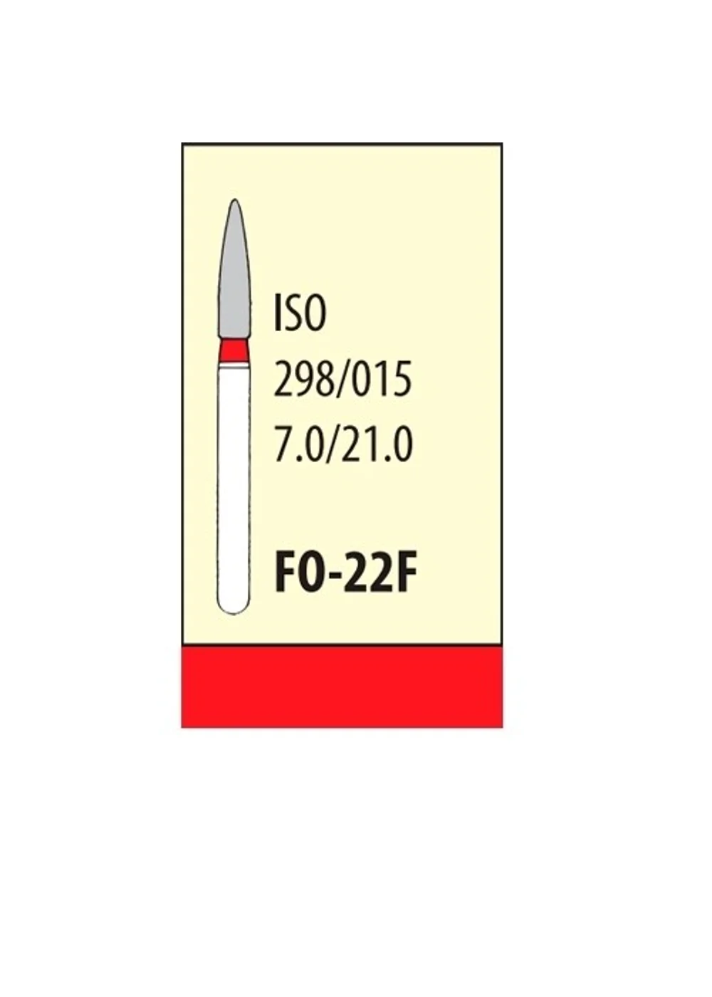 Боры Мани FO-22F (5шт.), пулевидный, Mani Dia-Burs