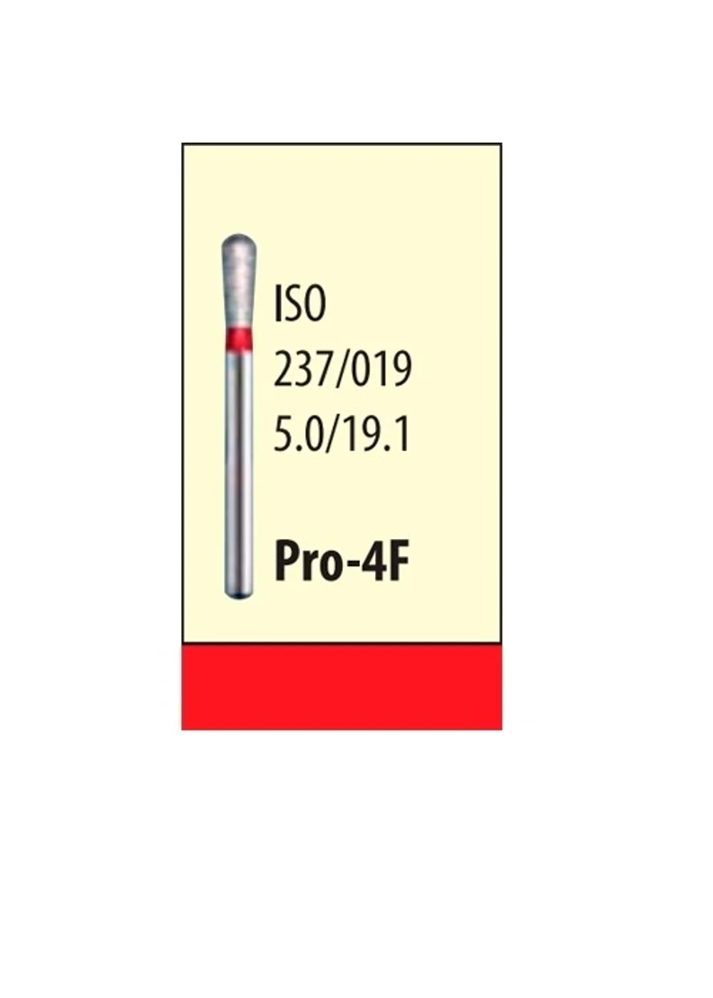 Боры Мани PRO-4F (5 шт.), грушевидный, Mani Dia-Burs