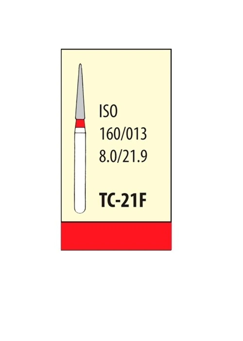 Боры Мани TC-21F (5шт.), пиковидный, Mani Dia-Burs