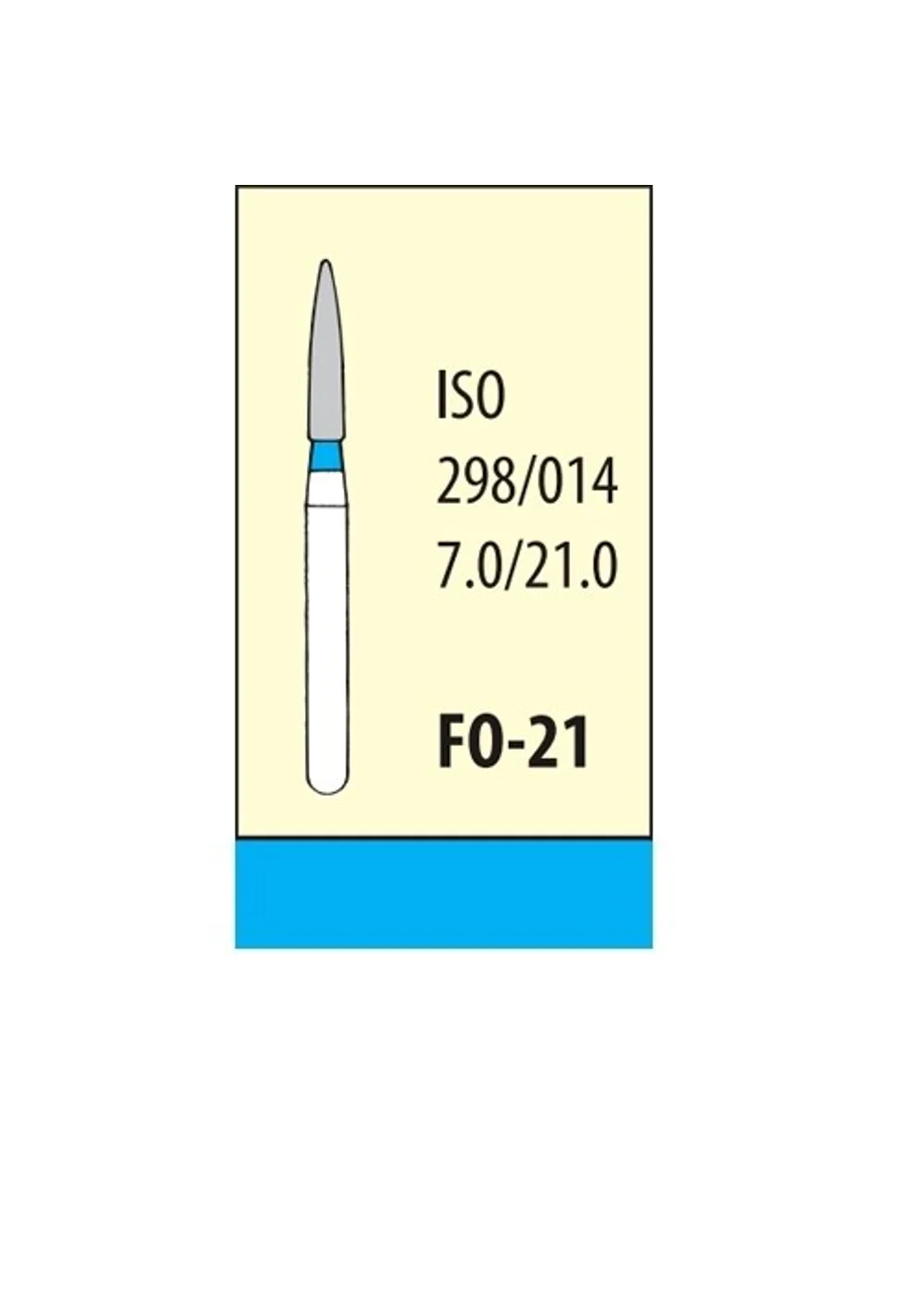 Боры Мани FO-21 (5 шт.), пулевидный, Mani Dia-Burs