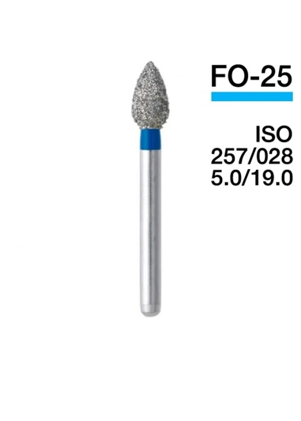 Боры Мани FO-25 (5 шт.), пламевидный, Mani Dia-Burs