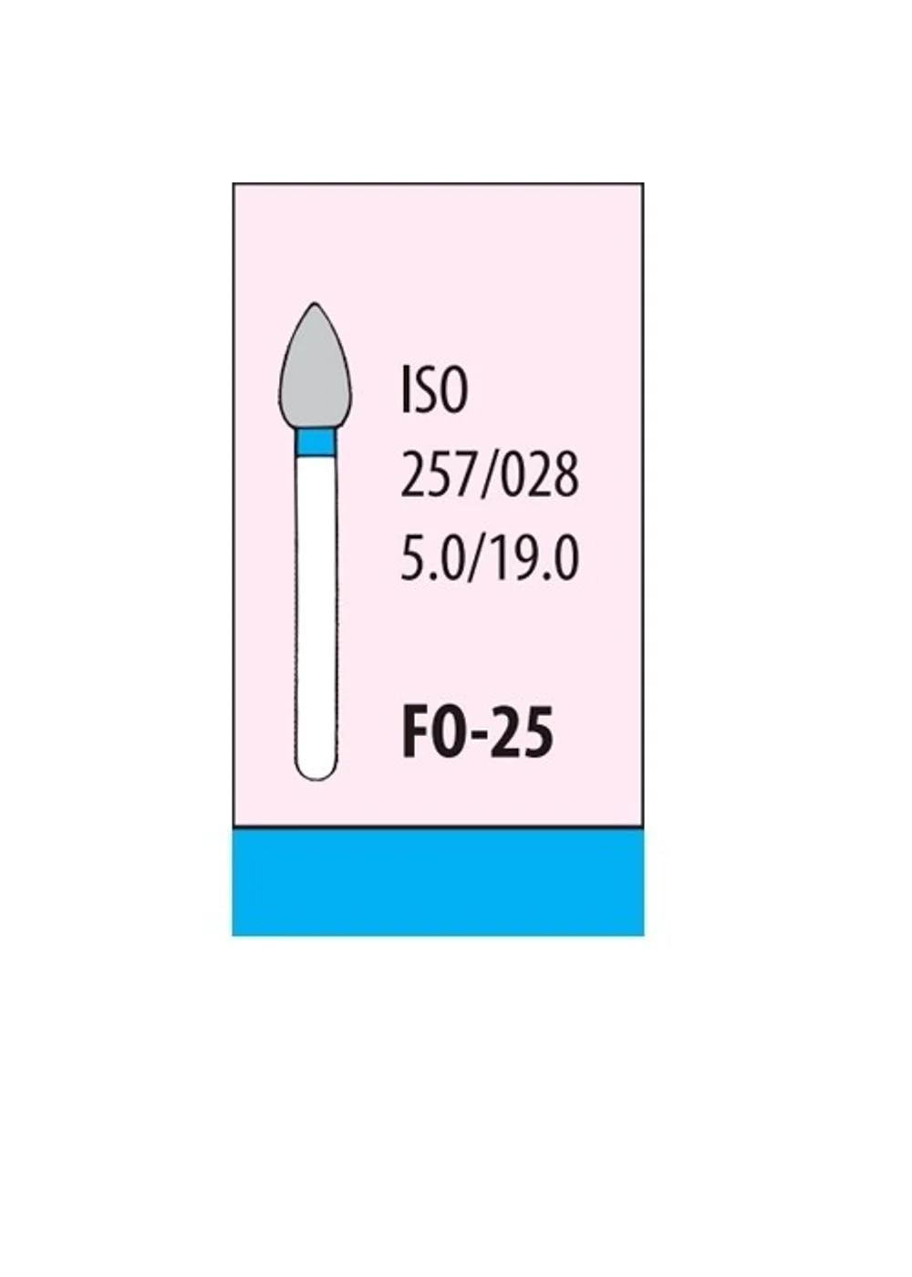 Боры Мани FO-25 (5 шт.), пламевидный, Mani Dia-Burs
