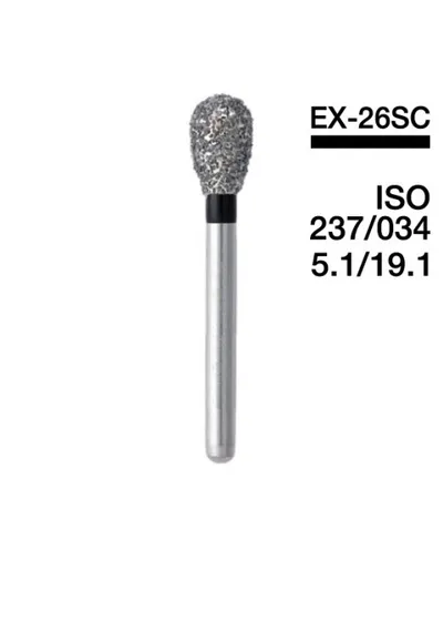Боры Мани EX-26SC (черн.) (5 шт.), Mani Dia-Burs