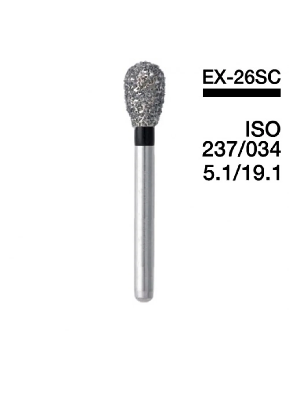 Боры Мани EX-26SC (черн.) (5 шт.), Mani Dia-Burs