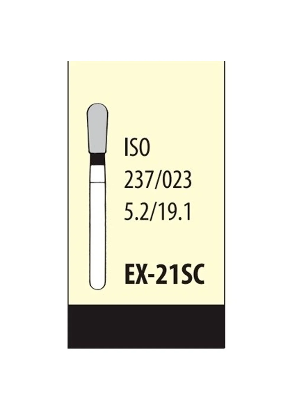 Боры Мани FO-21SC (черн.) (5 шт.), Mani Dia-Burs