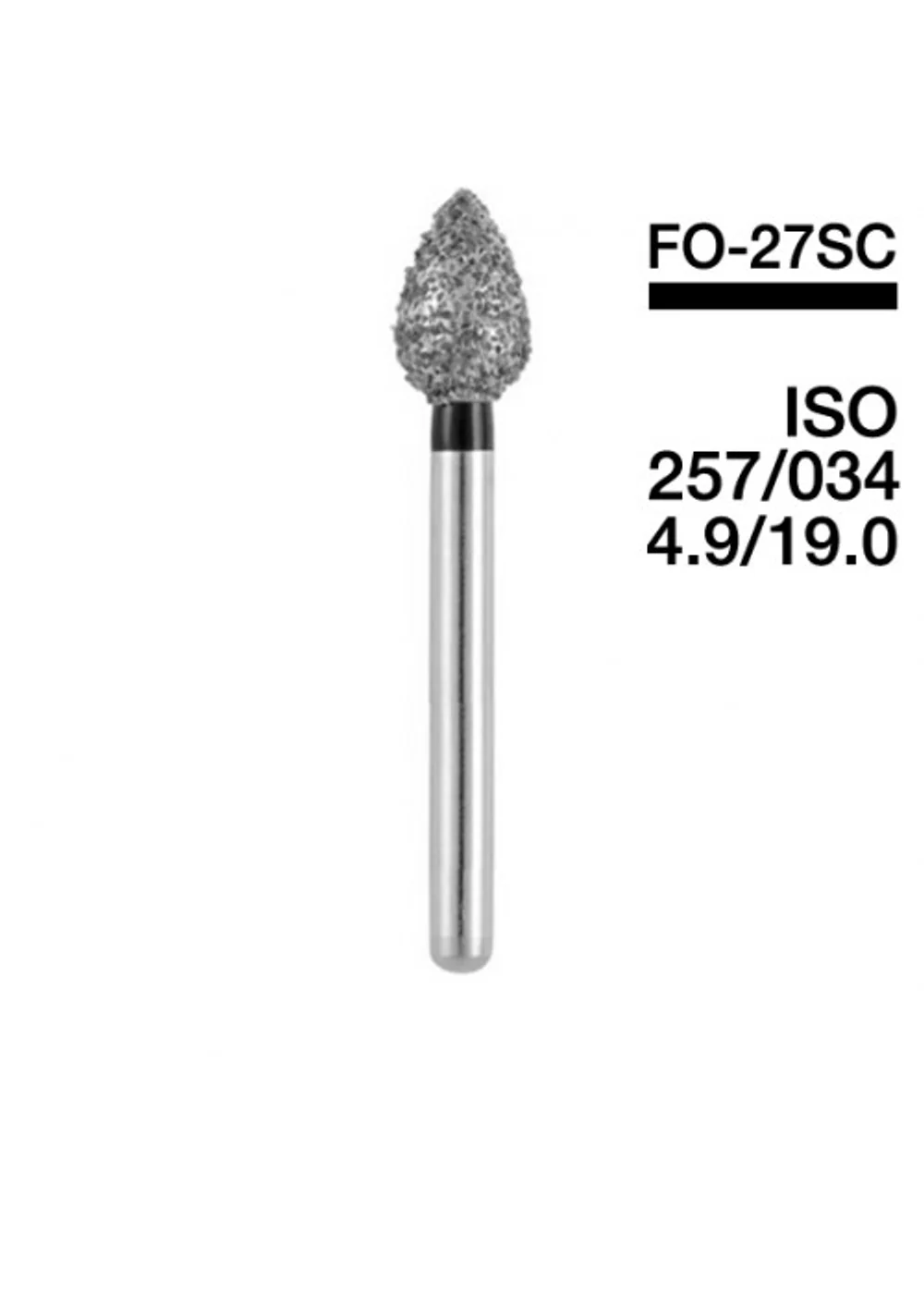 Боры Мани FO-27SC (черн.) (5 шт.), Mani Dia-Burs