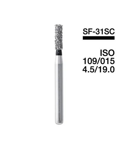 Боры Мани SF-31SC (черн.) (5 шт.), цилиндрический, Mani Dia-Burs
