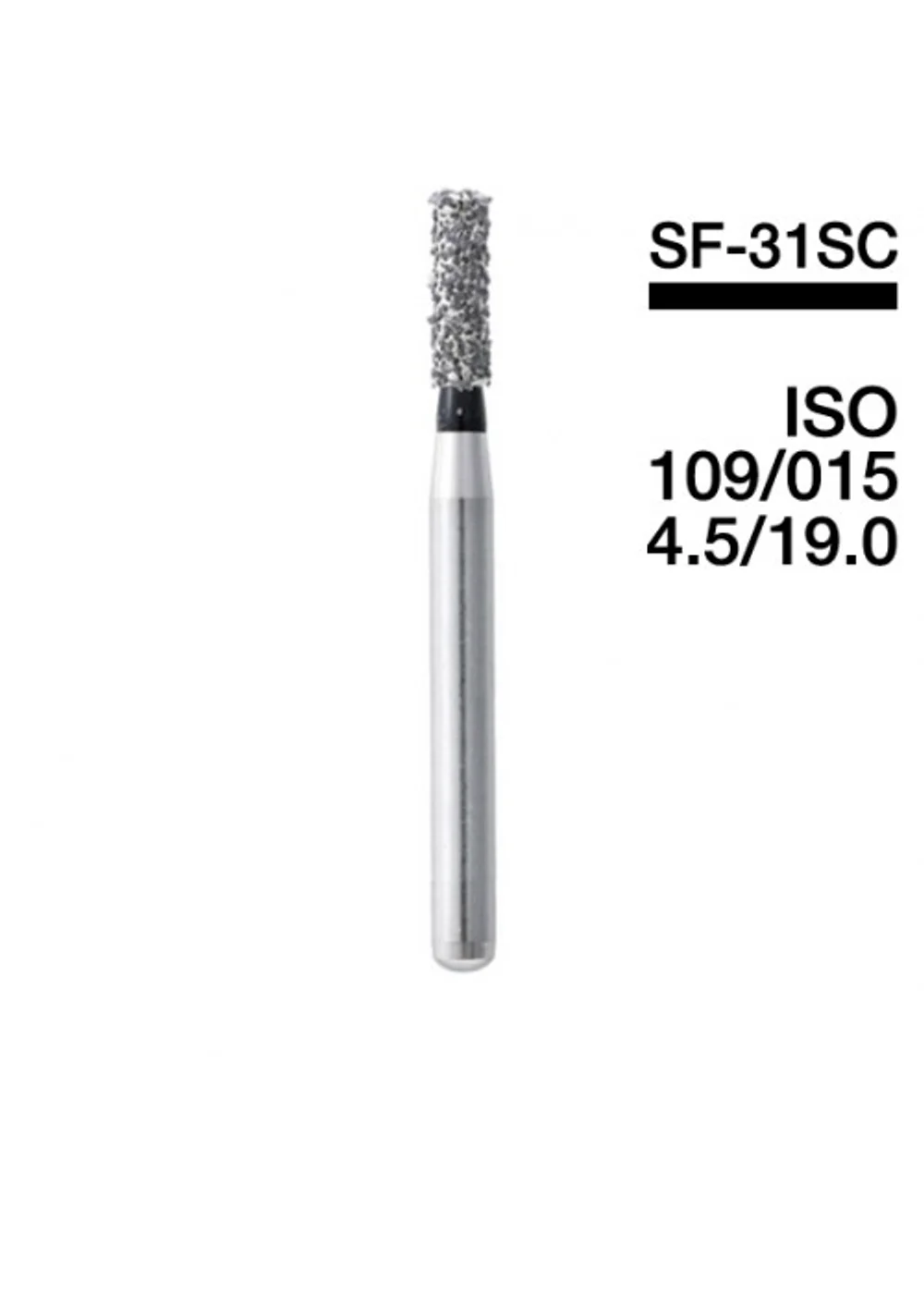 Боры Мани SF-31SC (черн.) (5 шт.), цилиндрический, Mani Dia-Burs