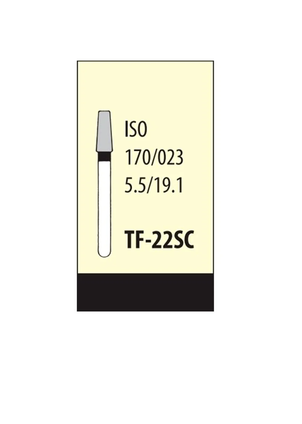 Боры Мани TF-22SC (черн.) (5 шт.), Mani Dia-Burs