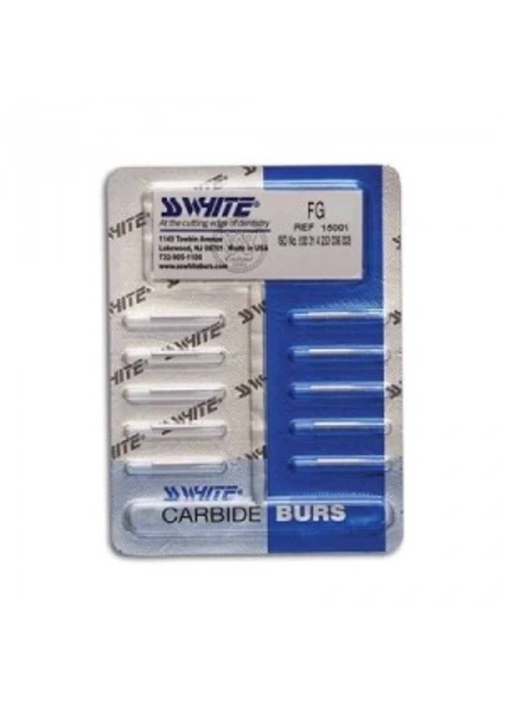 Боры SSWhite RA-7 (БЛИСТЕР 10 шт) твердосплавный шаровидный, d 2,1