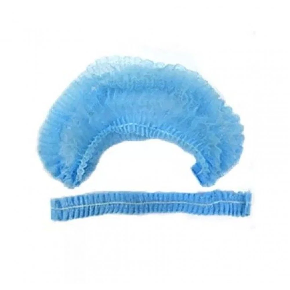 Шапочки Шарлотта на резинке ГОЛУБАЯ 125шт.