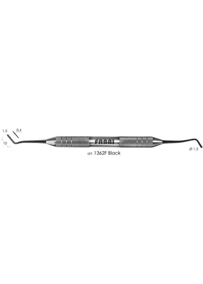 Гладилка FABRI 1362F Black, d=1,3мм, черное покрытие, эргономичная ручка