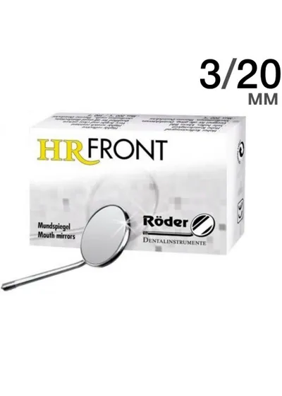 Зеркало HR FRONT, размер 3/20мм, плоское, упаковка 12 шт., Röder (Германия)