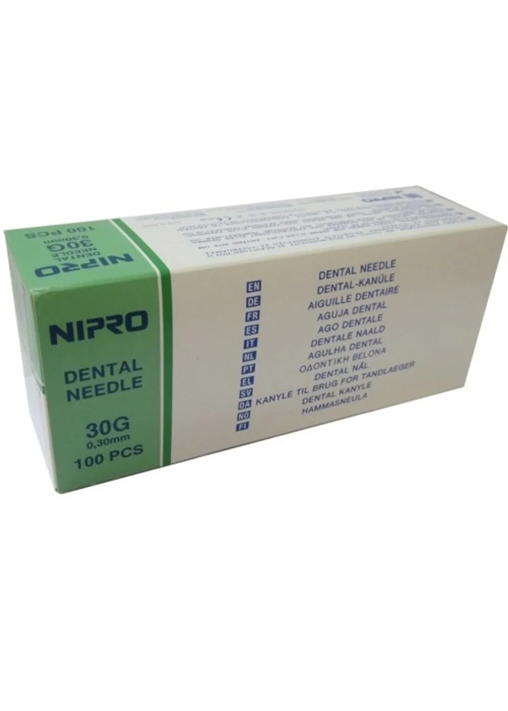 Игла карпульная, Nipro, 12мм х0,3 (30G), 100шт.