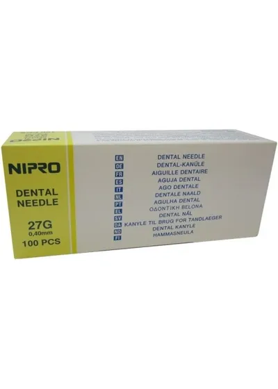 Иглы карпульные NIPRO 35 мм х 27G, (Япония)