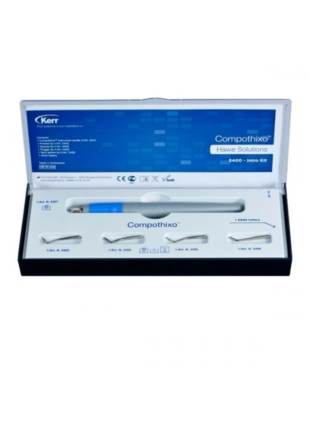 5400 Compothixo-стартовый набор (1инст.+4насадки) Kerr