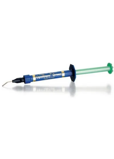Opaldam Green Refill - зеленый с жидкий кофердам (1шпрх1,2мл) защита мягких тканей, Ультрадент
