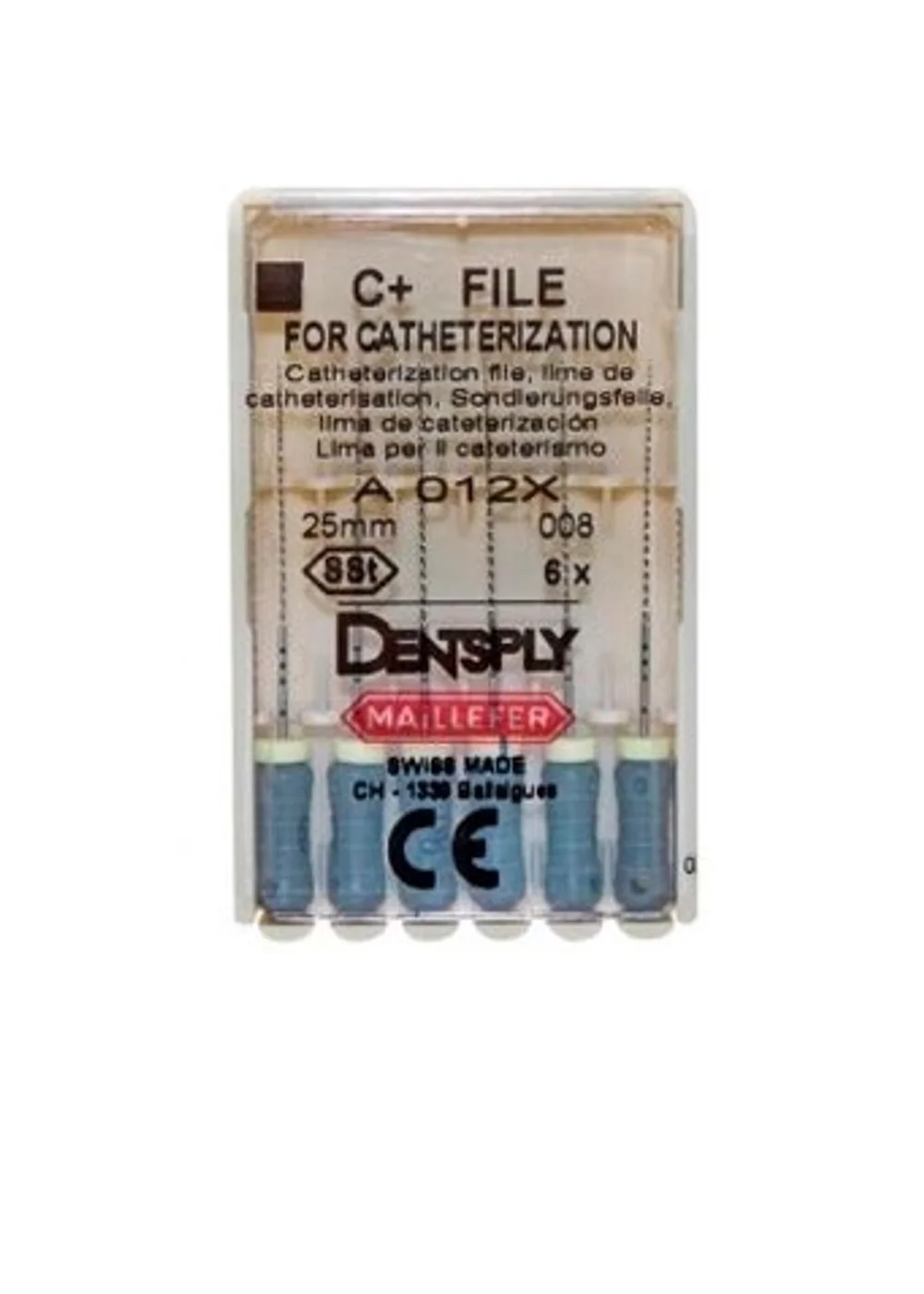 C+ File №08, 25мм (уп.6) каналорасширитель ручной, Maillefer