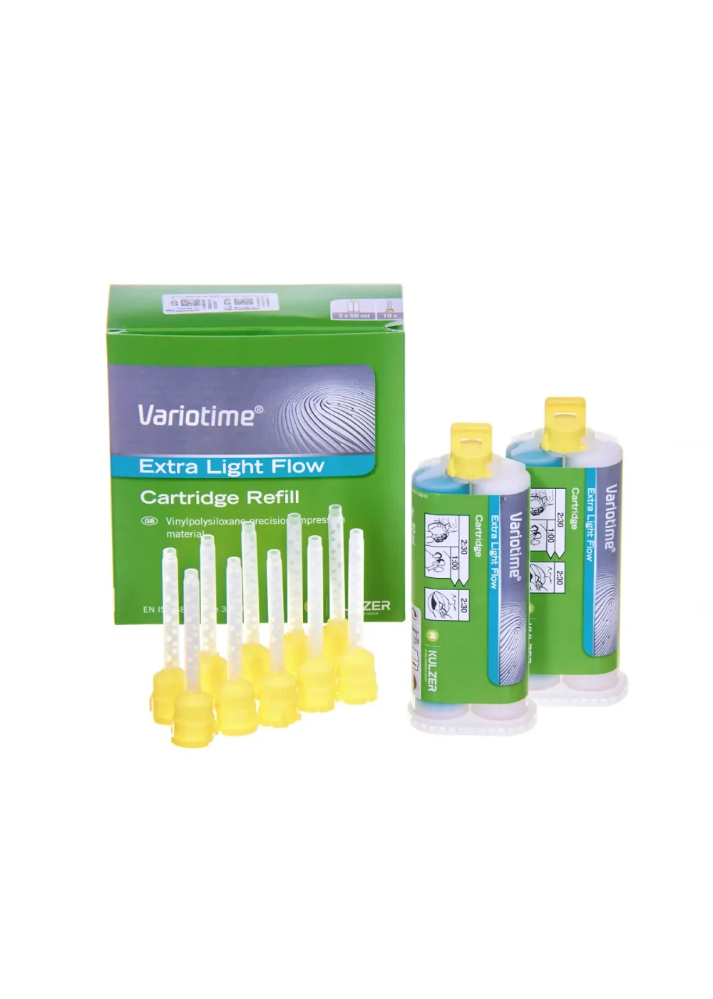 Материал оттискный Variotime Extra Light Flow, Heraeus Kulzer, 2х50мл