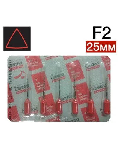 ProTaper ручной F2 (25мм) (6 шт.) крас.