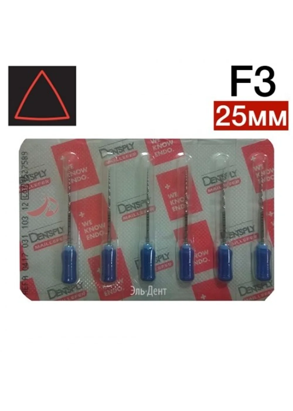 ProTaper ручной F3 (25мм (6 шт.) син.