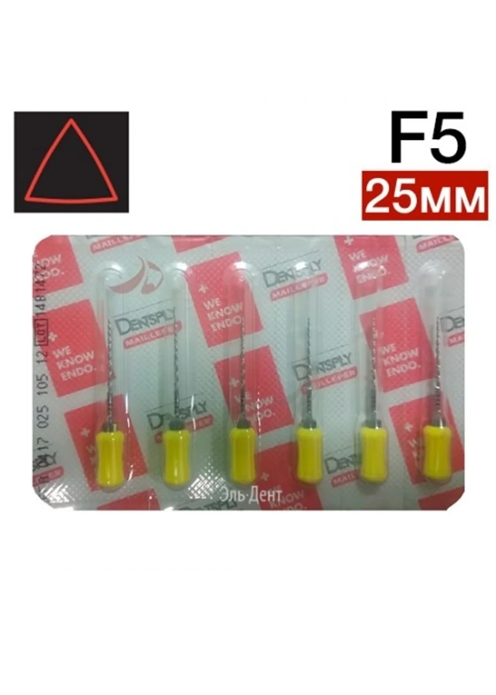 ProTaper ручной F5 (25мм (6 шт.) черн.