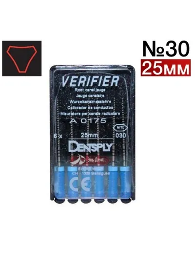 Верифер, Dentsply, ISO 030, 25мм, 6шт