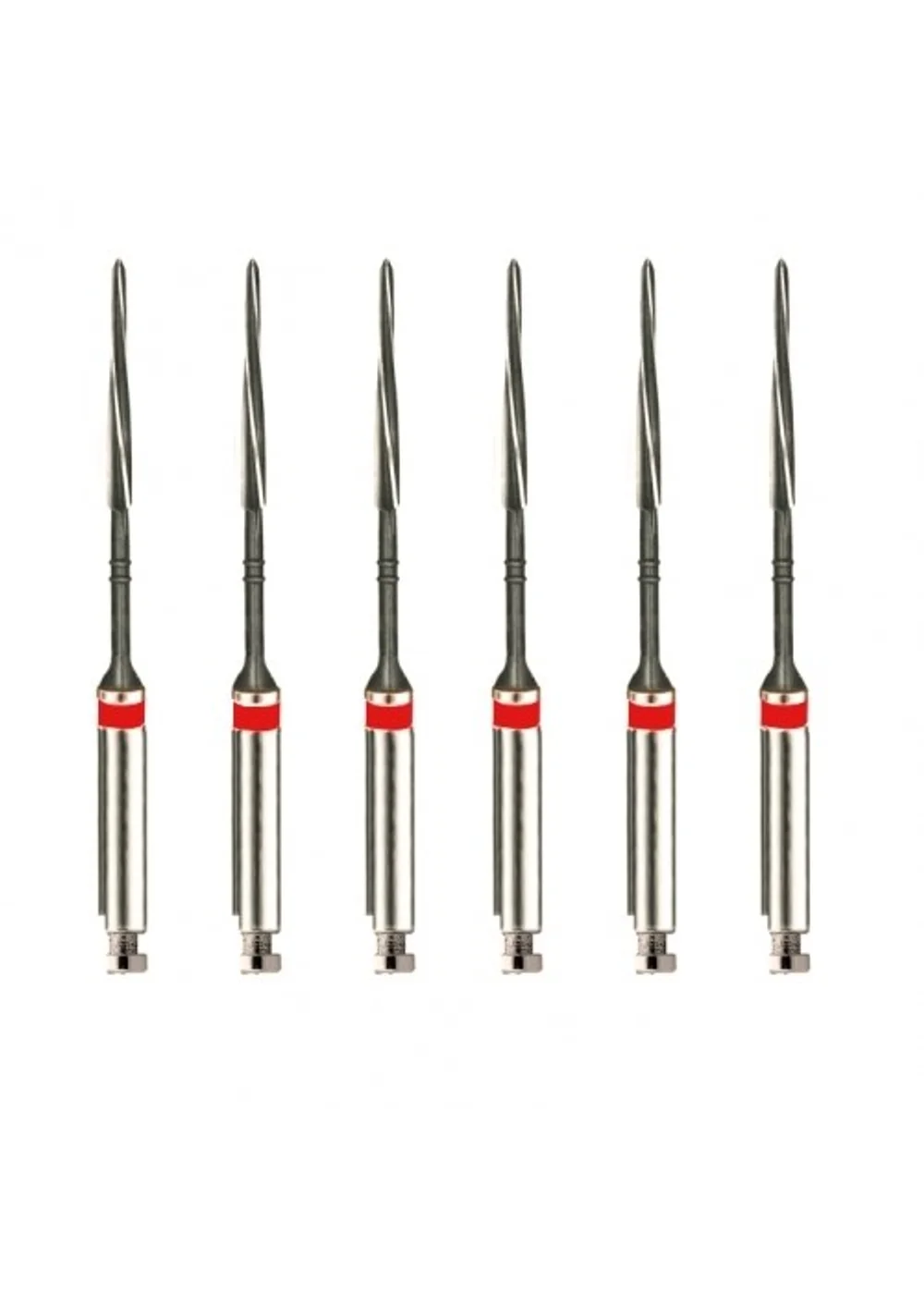 Penetration drill №308 (6 шт.), 1 полоса, красный, Maillefer