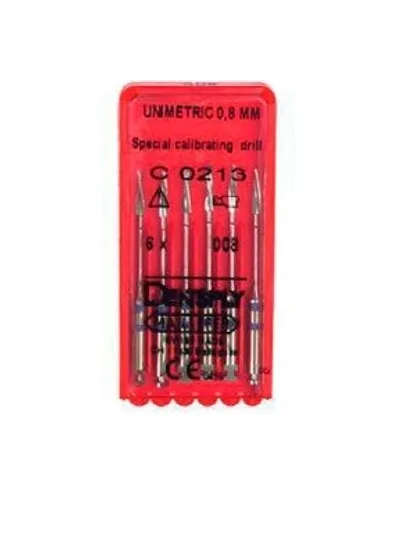 Unimetric калибровочный дриль №008 (6шт.) 2 полосы, фиол., Maillefer
