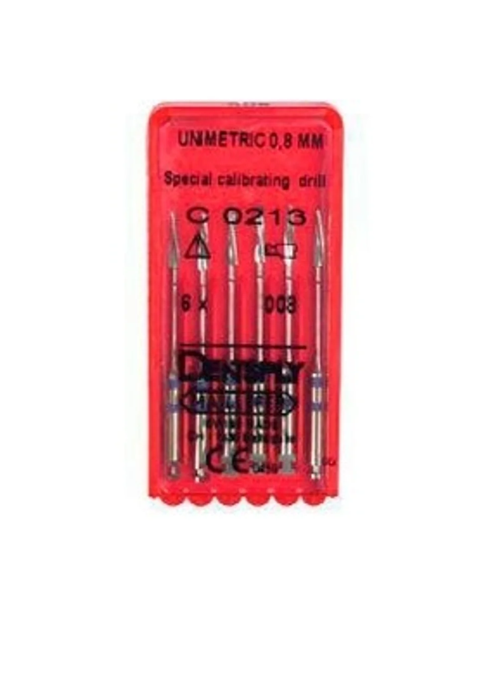Unimetric калибровочный дриль №008 (6шт.) 2 полосы, фиол., Maillefer