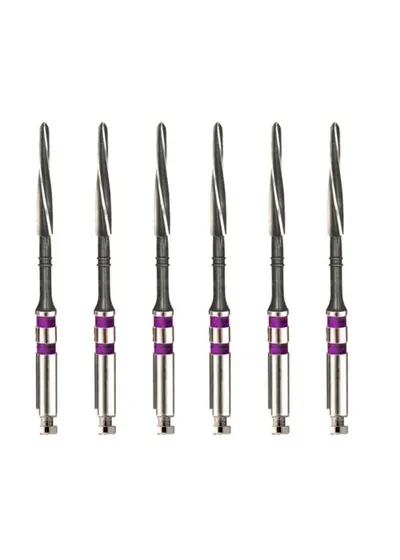Unimetric калибровочный дриль №008 (6шт.) 2 полосы, фиол., Maillefer