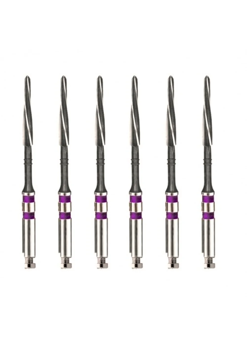 Unimetric калибровочный дриль №008 (6шт.) 2 полосы, фиол., Maillefer