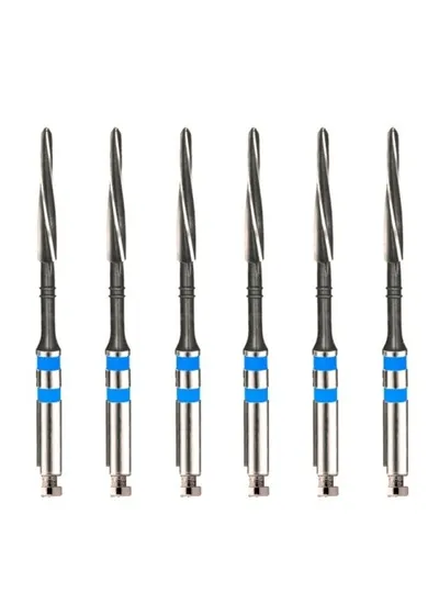 Unimetric калибровочный дриль №110 (6шт.) 2 полосы, синий, Maillefer