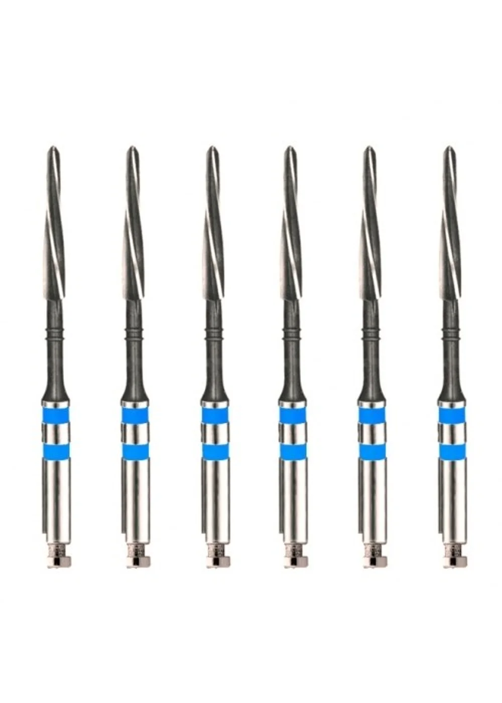 Unimetric калибровочный дриль №110 (6шт.) 2 полосы, синий, Maillefer