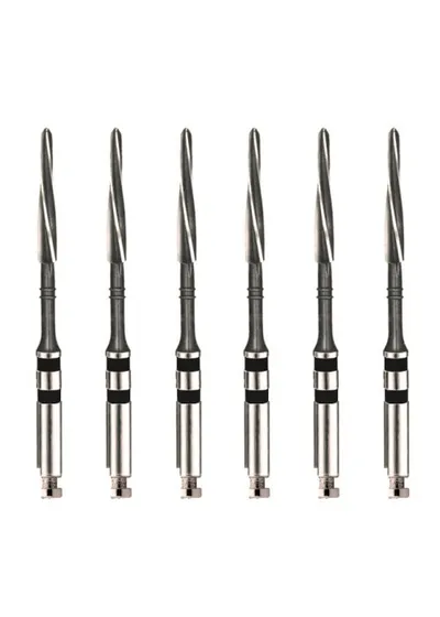 Unimetric калибровочный дриль №310 (6шт.) 2 полосы, черный, Maillefer