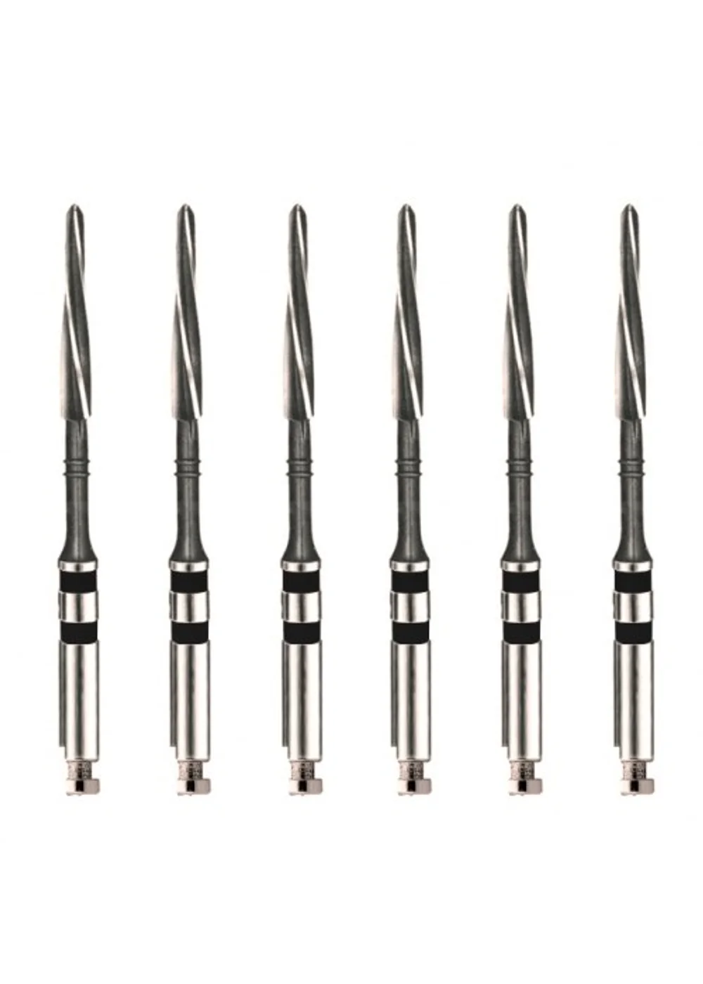 Unimetric калибровочный дриль №310 (6шт.) 2 полосы, черный, Maillefer