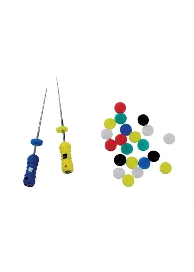 Endo-Stops 120шт.-ограничители для эндодонтические инструментов без отверстий, 6цветов., ДИАДЕНТ