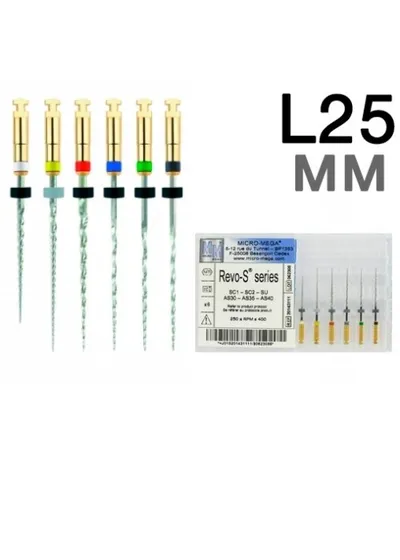 Набор файлов, Micro-Mega, REVO-S Assortiment L25 мм, 6 шт