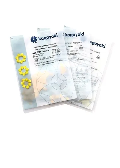 Счетчик использования, Kagayaki, Ромашка желтый/синий/красный, 100 шт