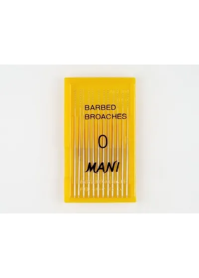 Barbed Broaches (Mani), ISO-0, 52 мм (12 шт.) - пульпоэкстракторы ручные