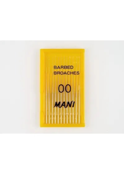 Barbed Broaches (Mani), ISO-00, 52 мм (12 шт.) - пульпоэкстракторы ручные