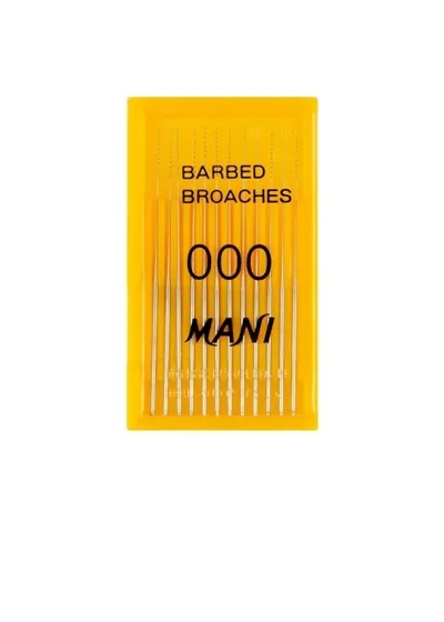 Barbed Broaches (Mani), ISO-000, 52 мм (12 шт.) - пульпоэкстракторы ручные