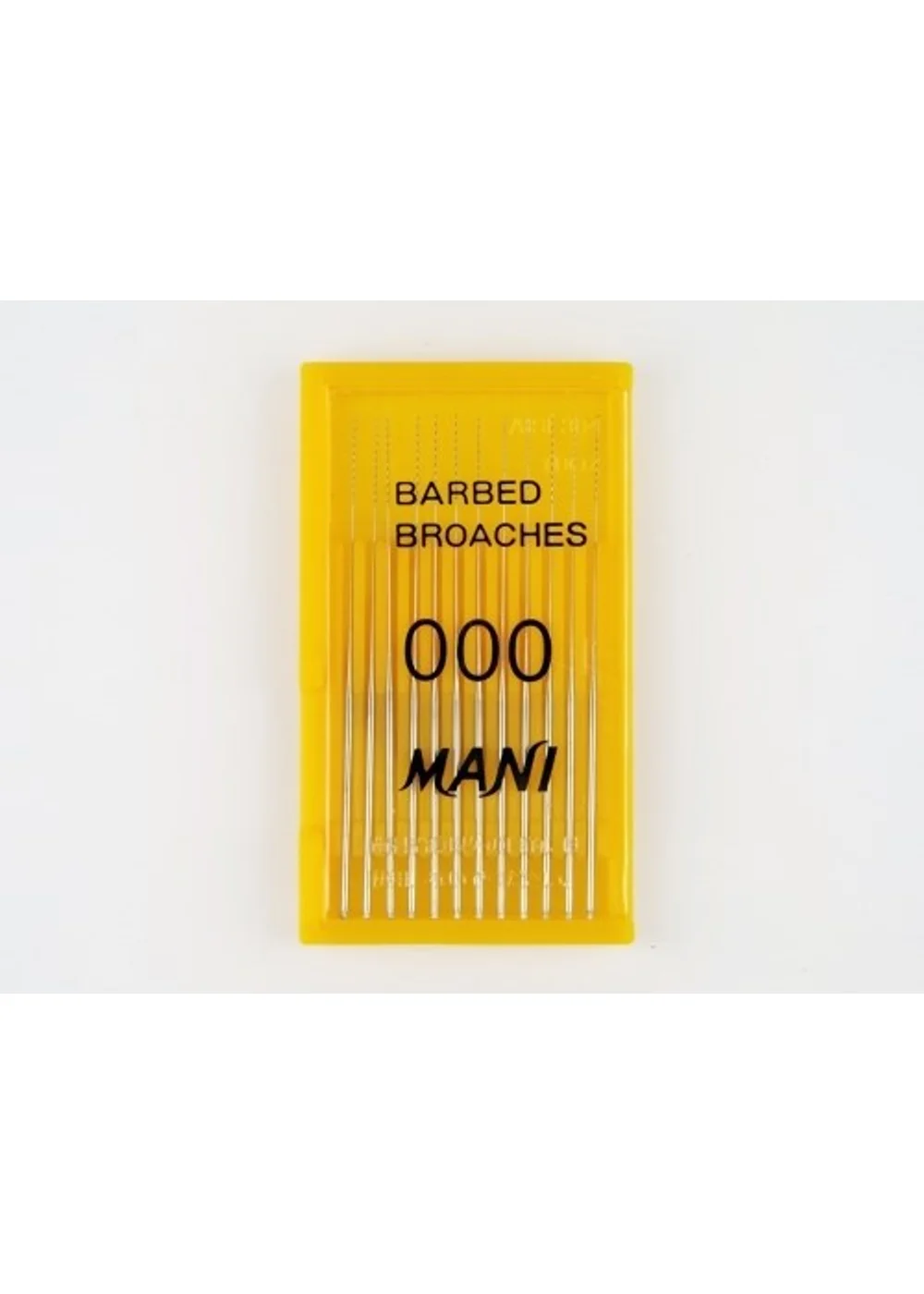 Barbed Broaches (Mani), ISO-000, 52 мм (12 шт.) - пульпоэкстракторы ручные