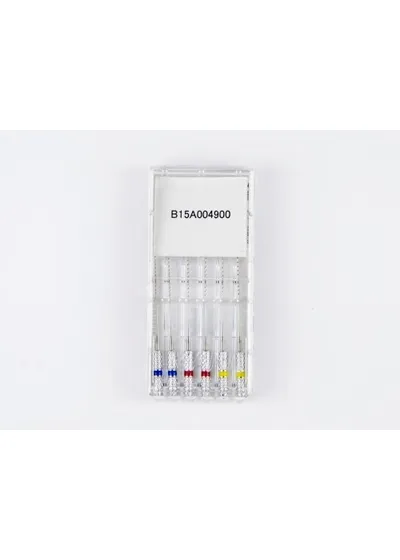 Short Barbed Broaches №2-4 (21 мм), Mani (упак. 6 шт.) - пульпоэкстракторы ручные короткие АССОРТИ