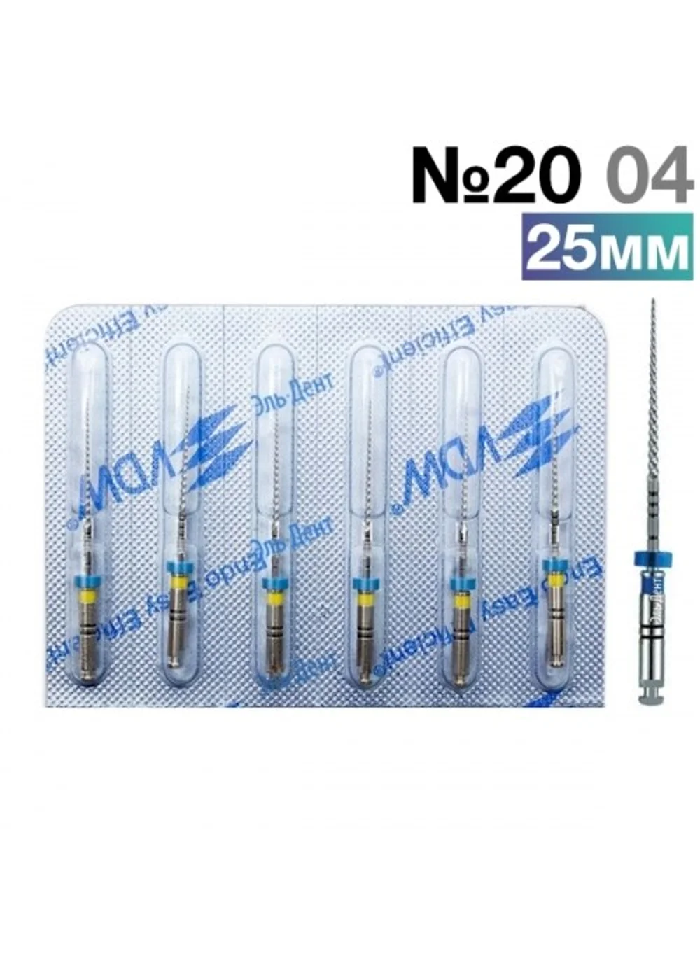 FlexMaster Тейпер NiTi №20 04 L25, VDW