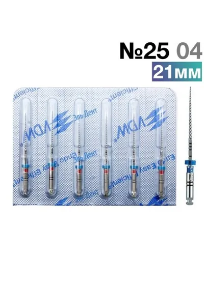 FlexMaster Тейпер NiTi №25 04 L21, VDW