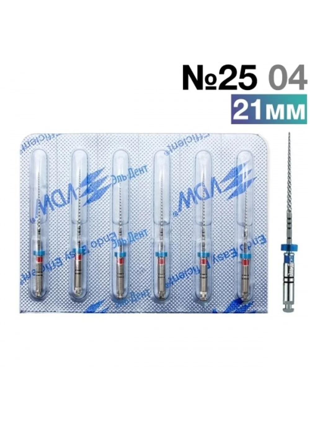 FlexMaster Тейпер NiTi №25 04 L21, VDW