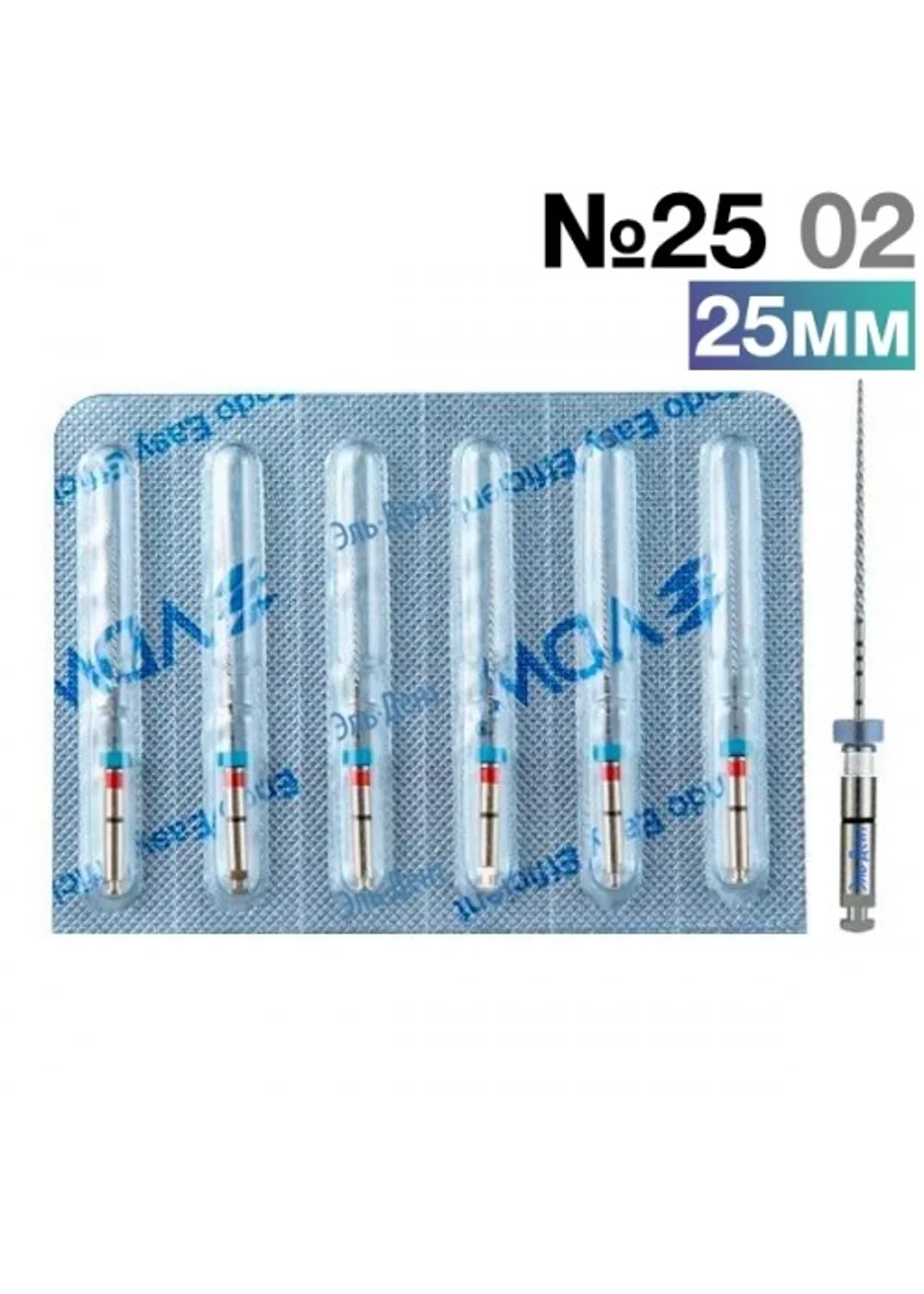 FlexMaster Тейпер NiTi №25 02 L25, VDW